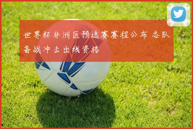世界杯非洲区预选赛赛程公布 各队备战冲击出线资格